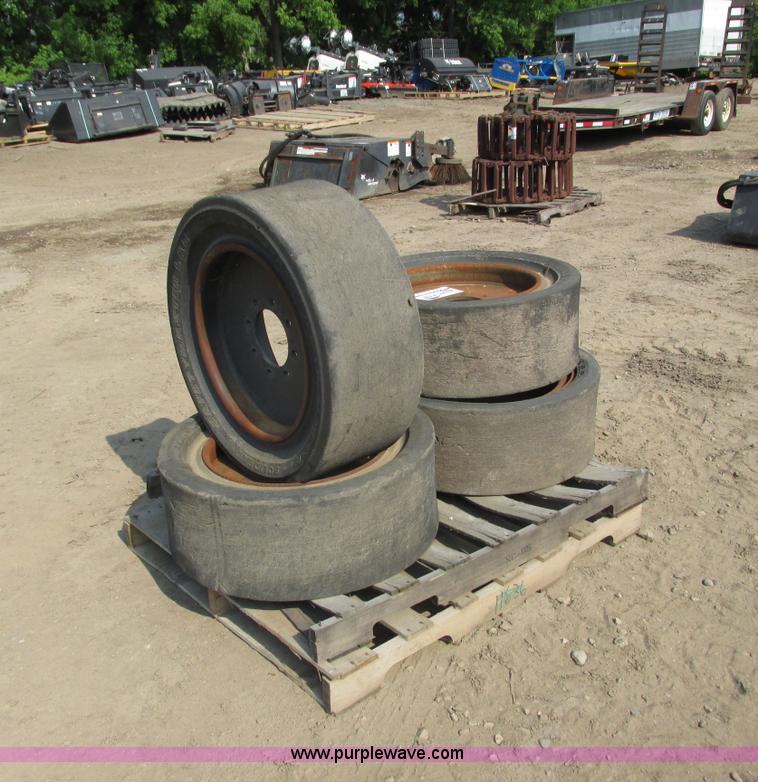 image for item I3944 (4) Solideal Safety Master solid skid steer tires