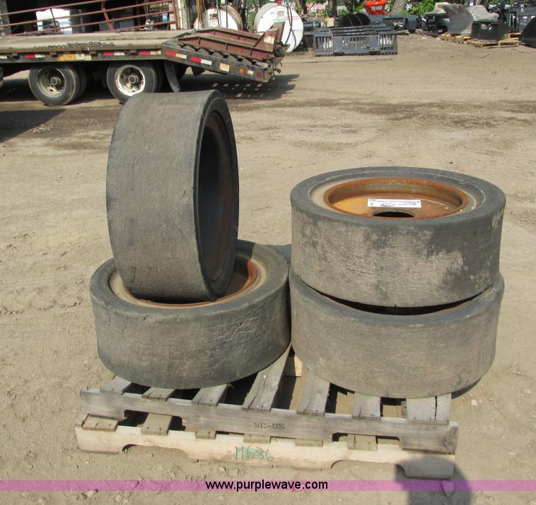 image for item I3944 (4) Solideal Safety Master solid skid steer tires