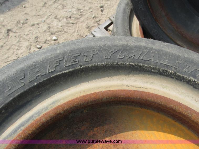 image for item I3944 (4) Solideal Safety Master solid skid steer tires