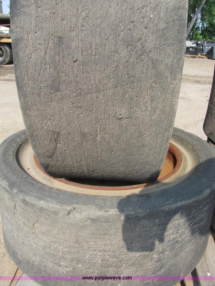 image for item I3944 (4) Solideal Safety Master solid skid steer tires