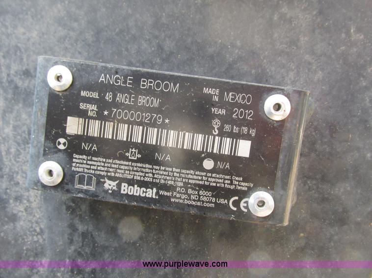 image for item I3949 2002 Bobcat 48 sweeper skid steer attachment