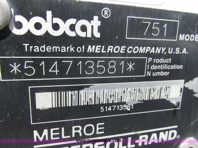 image for item I3953 1996 Bobcat 751 skid steer