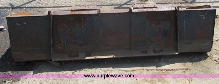 image for item I3957 76"W skid steer bucket