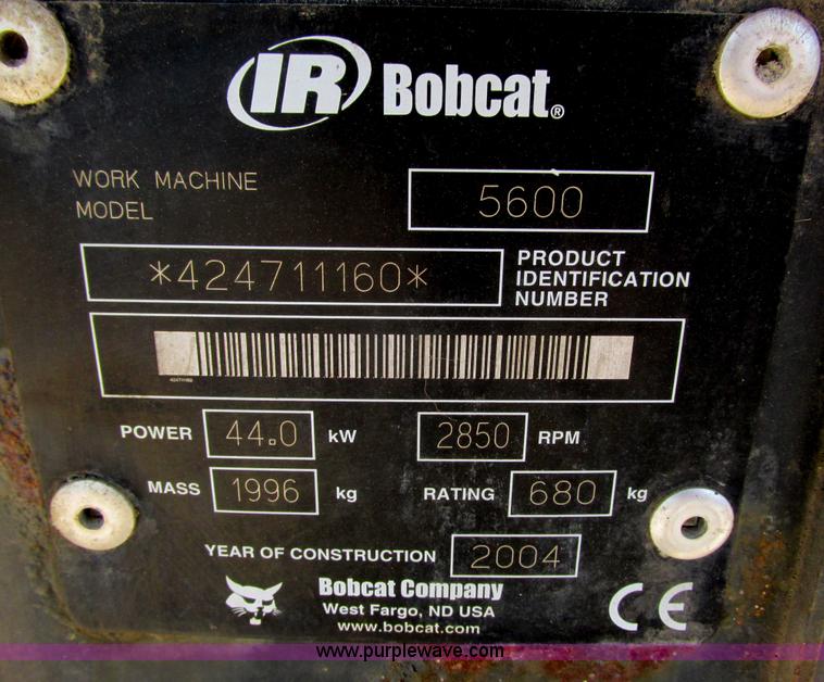 image for item I3983 2004 Bobcat Toolcat 5600 utility work machine