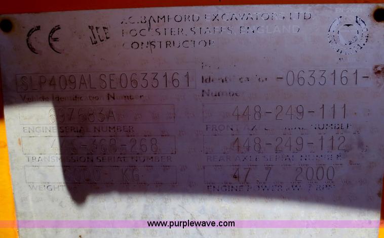 image for item D2070 1995 JCB 409 wheel loader