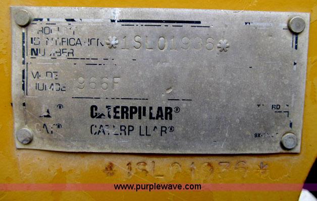 image for item D3983 1996 Caterpillar 966F Series II articulated loader