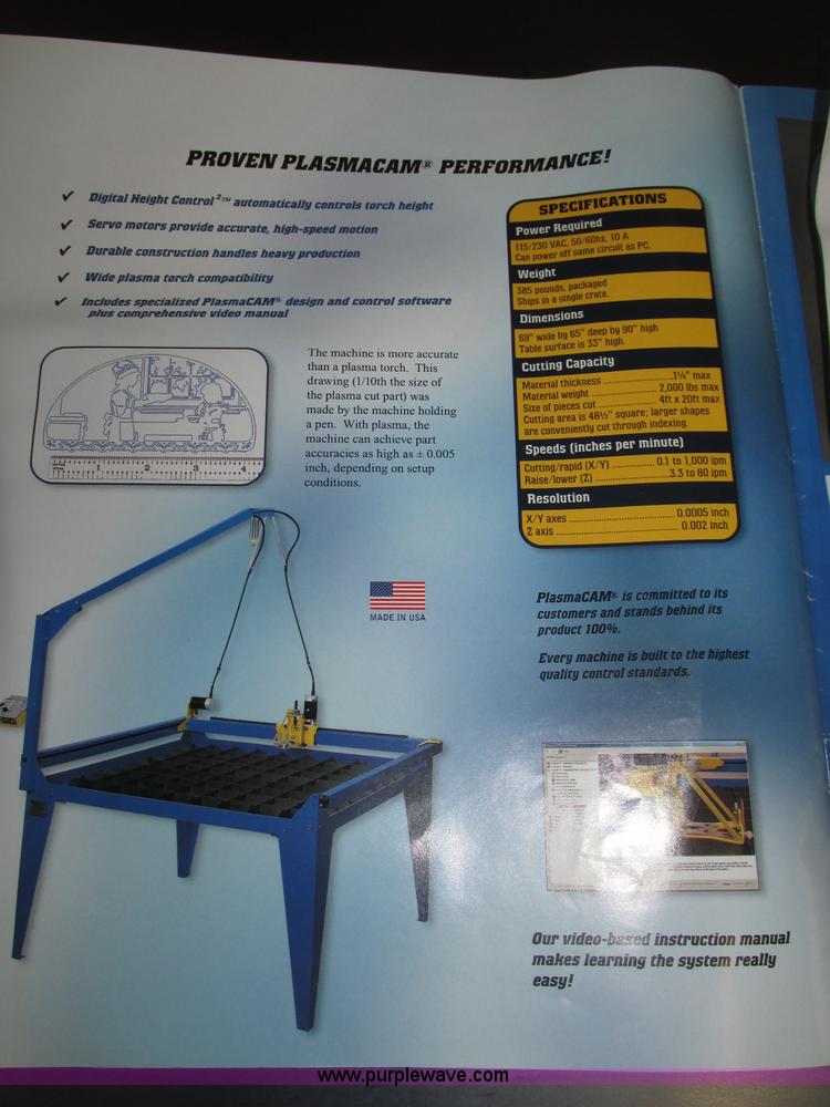 image for item F7390 Plasma Cam Power Max 1000 plasma cutter