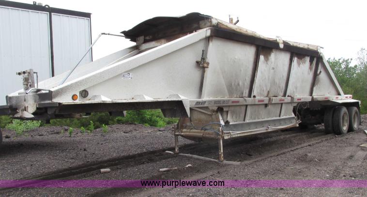 image for item F7392 1998 Red River BD237 belly dump trailer
