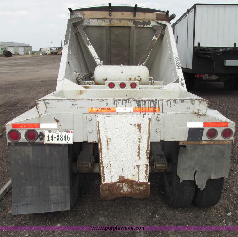 image for item F7392 1998 Red River BD237 belly dump trailer