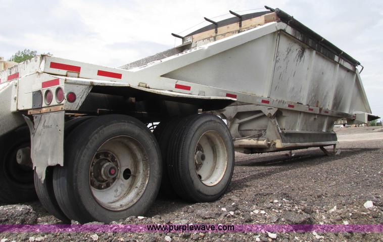 image for item F7392 1998 Red River BD237 belly dump trailer