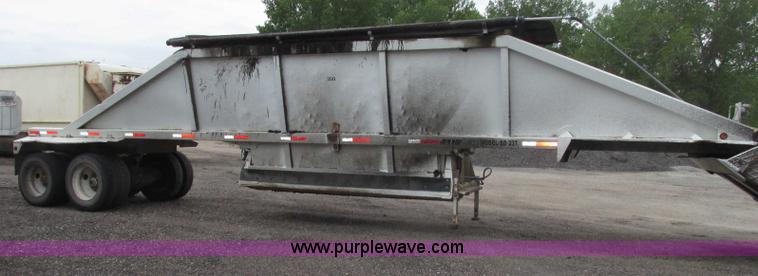 image for item F7392 1998 Red River BD237 belly dump trailer