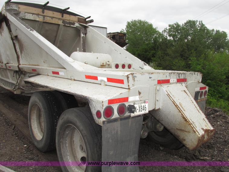 image for item F7392 1998 Red River BD237 belly dump trailer