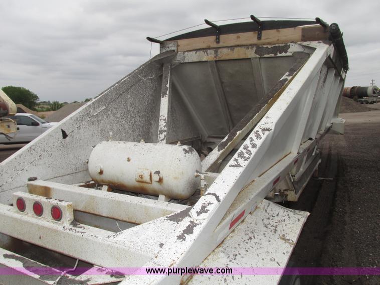 image for item F7392 1998 Red River BD237 belly dump trailer
