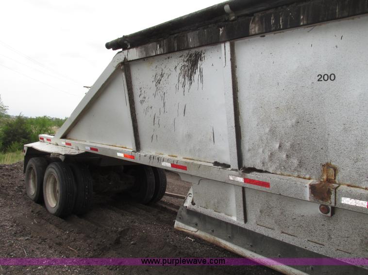 image for item F7392 1998 Red River BD237 belly dump trailer