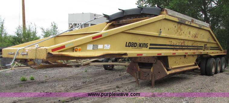 image for item F7393 1988 Load King 2027-0-3 belly dump trailer