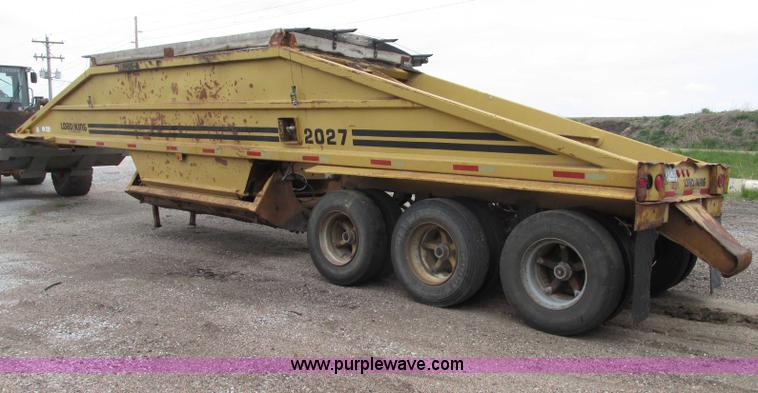 image for item F7393 1988 Load King 2027-0-3 belly dump trailer
