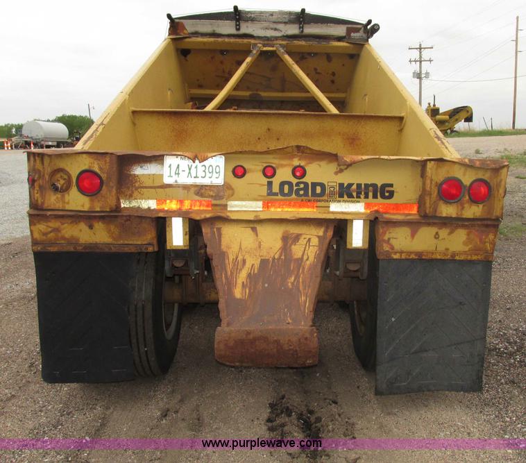 image for item F7393 1988 Load King 2027-0-3 belly dump trailer