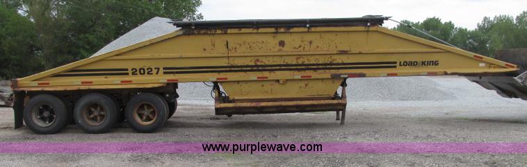 image for item F7393 1988 Load King 2027-0-3 belly dump trailer