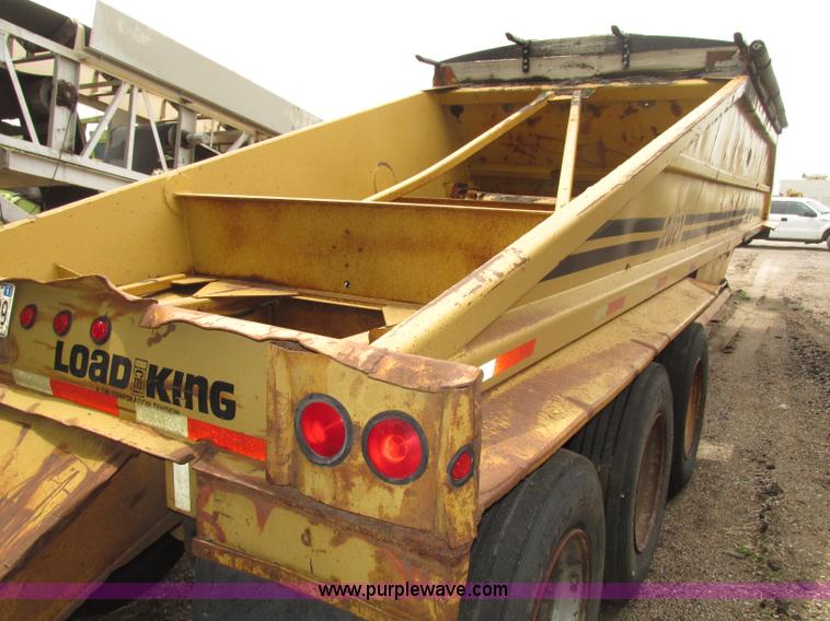image for item F7393 1988 Load King 2027-0-3 belly dump trailer