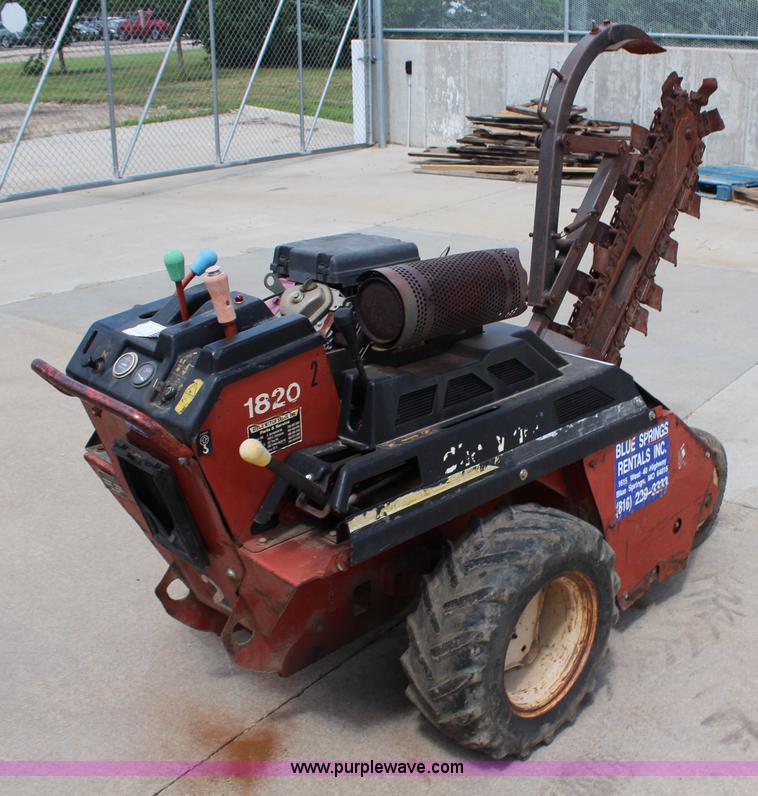 image for item H2573 Ditch Witch 1820H walk-behind trencher