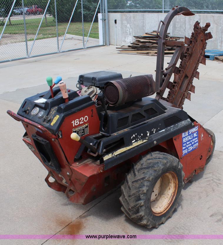 image for item H2573 Ditch Witch 1820H walk-behind trencher