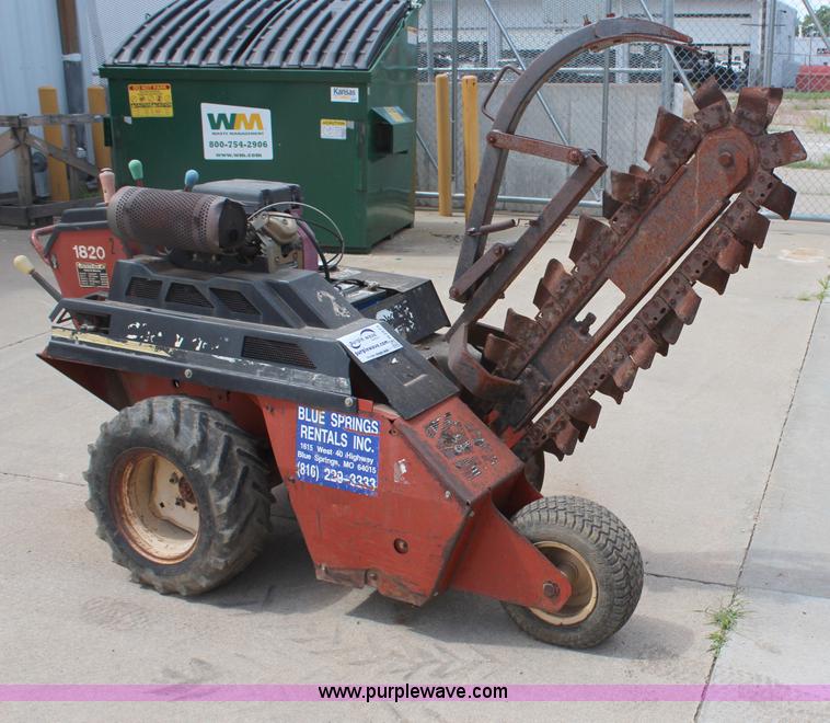 image for item H2573 Ditch Witch 1820H walk-behind trencher