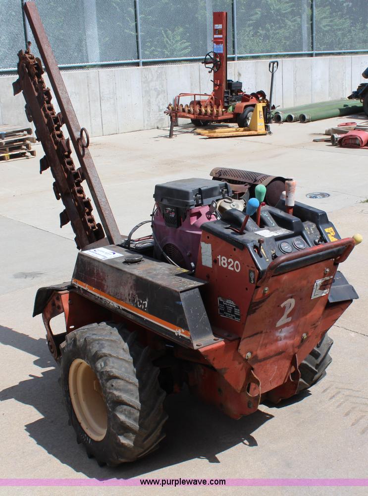 image for item H2574 Ditch Witch 1820 walk-behind trencher
