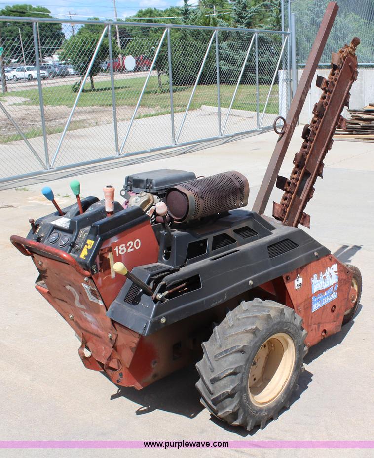 image for item H2574 Ditch Witch 1820 walk-behind trencher