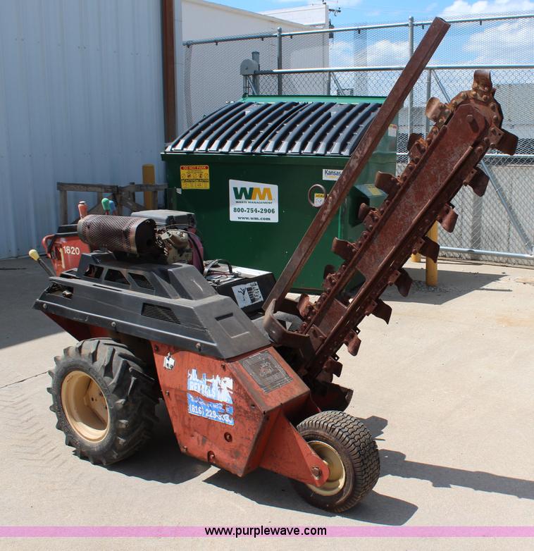 image for item H2574 Ditch Witch 1820 walk-behind trencher