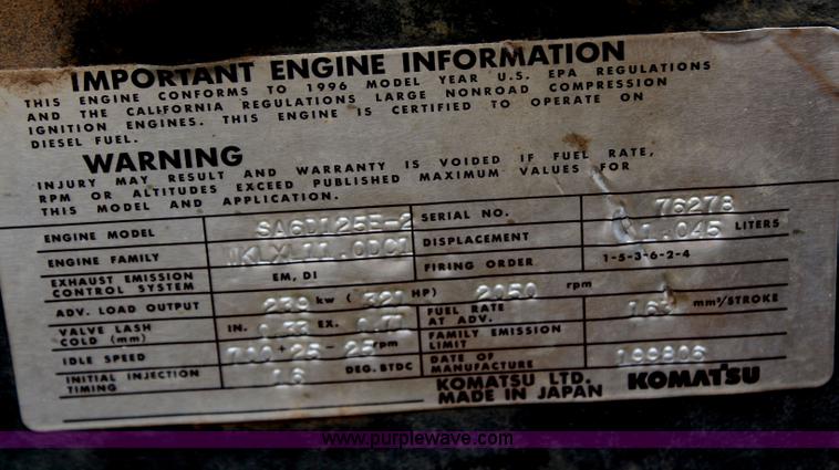 image for item H2576 1999 Komatsu PC400LC-6LK excavator