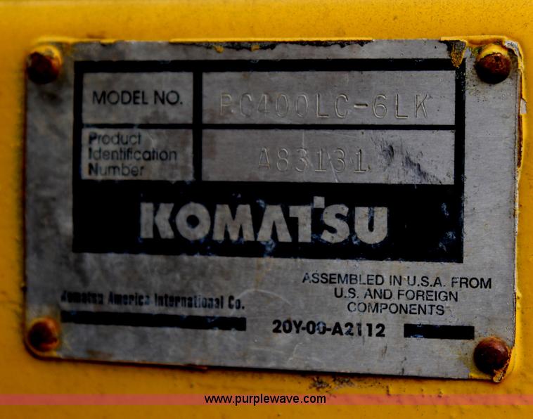 image for item H2576 1999 Komatsu PC400LC-6LK excavator