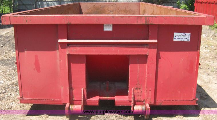 image for item H5430 2001 KL Metal Fab roll off dumpster