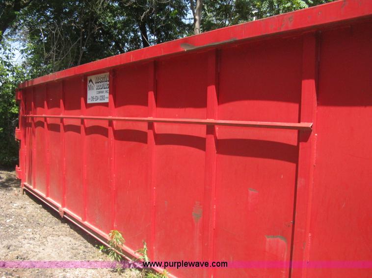 image for item H5431 2000 KL Metal Fab roll off dumpster