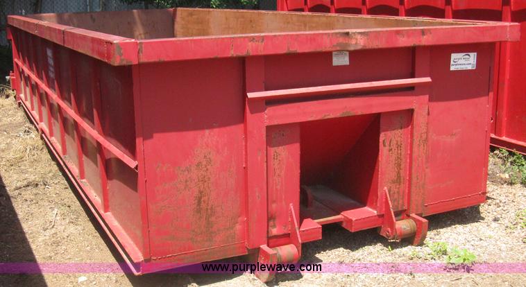 image for item H5433 2001 KL Metal Fab roll off dumpster