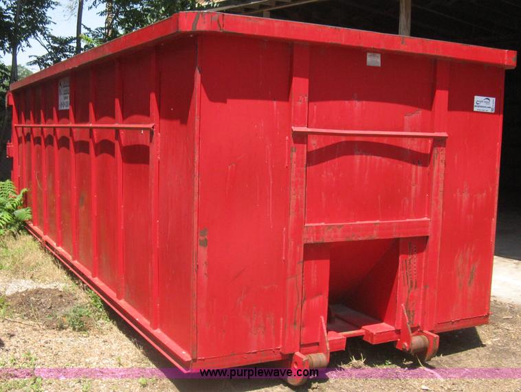 image for item H5434 2000 KL Metal Fab roll off dumpster