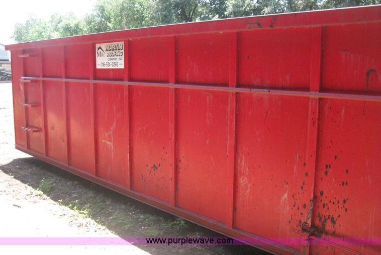 image for item H5434 2000 KL Metal Fab roll off dumpster