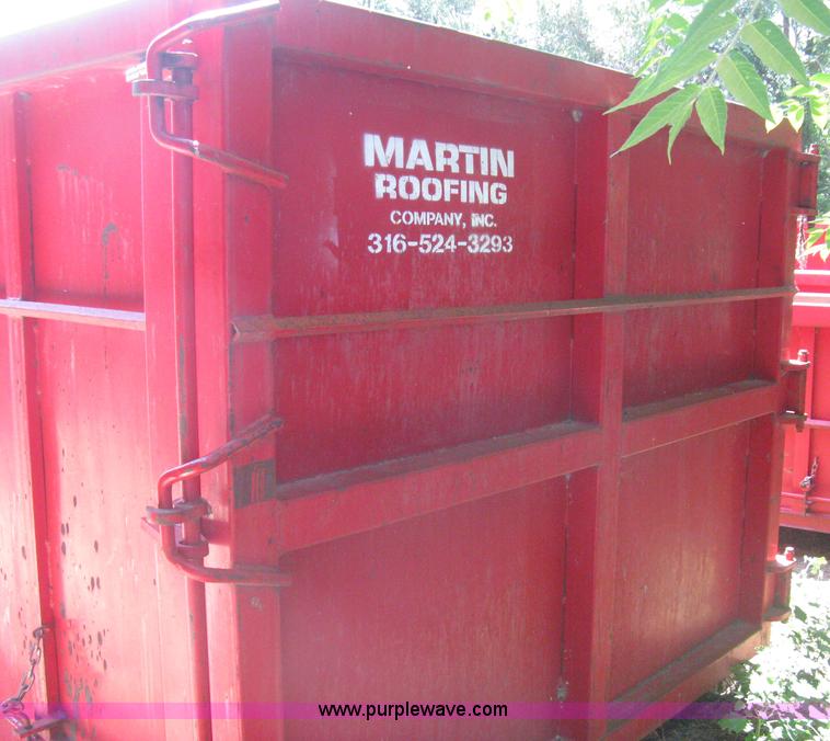 image for item H5434 2000 KL Metal Fab roll off dumpster