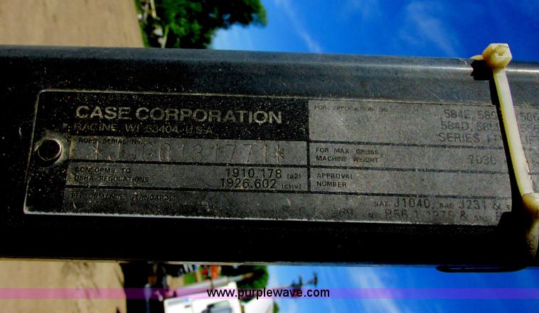 image for item I2550 1996 Case 586E rough terrain forklift