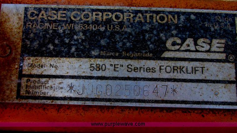 image for item I2550 1996 Case 586E rough terrain forklift