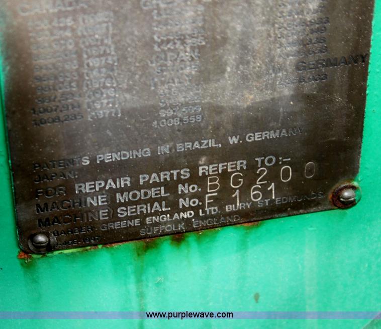 image for item I7387 Barber Greene BG200 paver