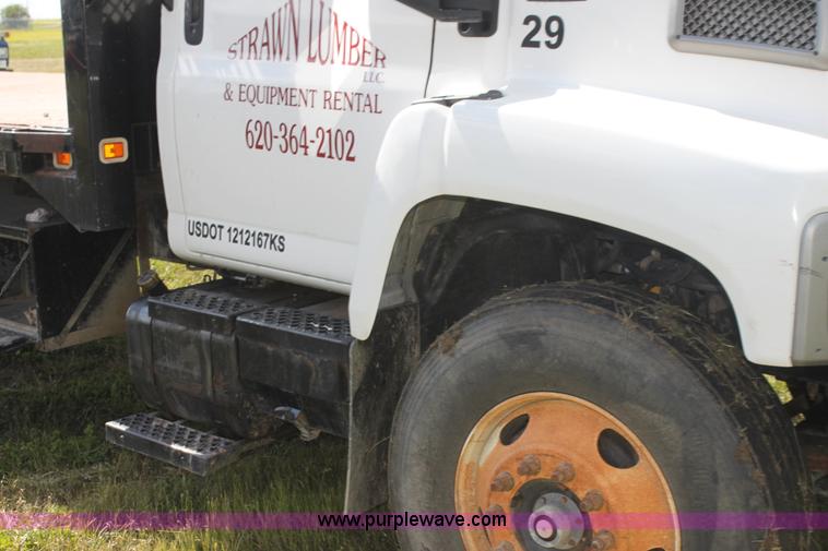 image for item I7396 2006 Chevrolet C8500 flatbed truck with forklift