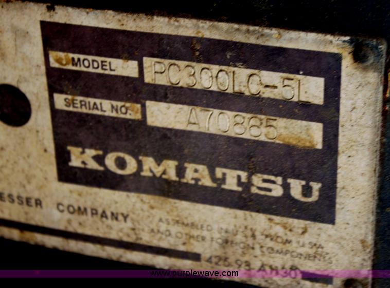 image for item I7402 Komatsu PC300LC-5L excavator