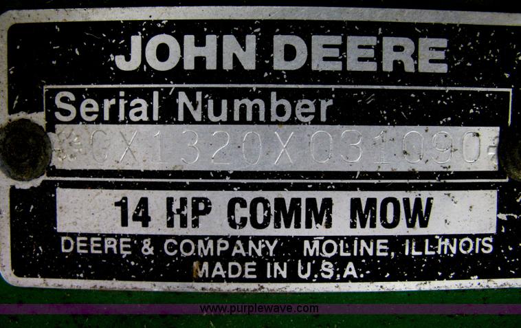 image for item AS9074 John Deere commercial walk-behind lawn mower