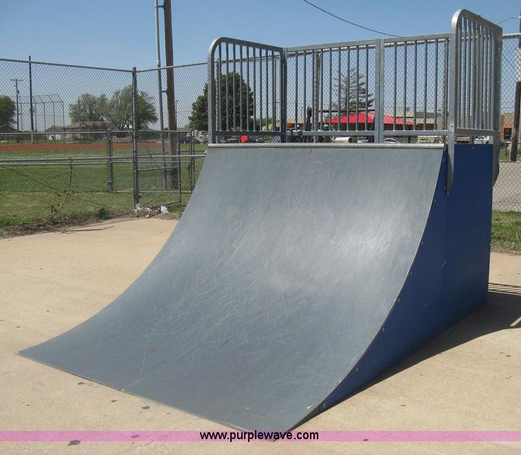 image for item AS9147 Shop built skate park ramp and skate features