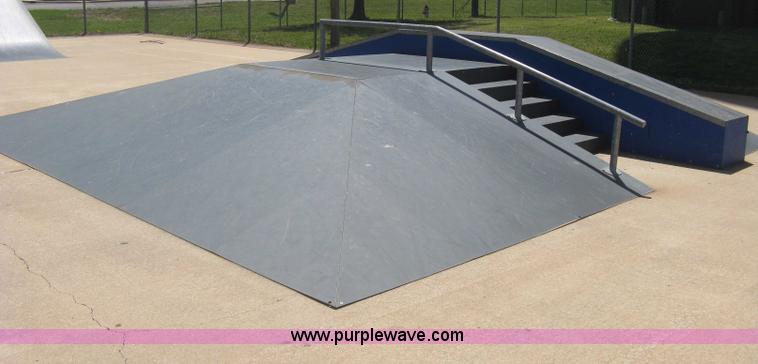 image for item AS9147 Shop built skate park ramp and skate features
