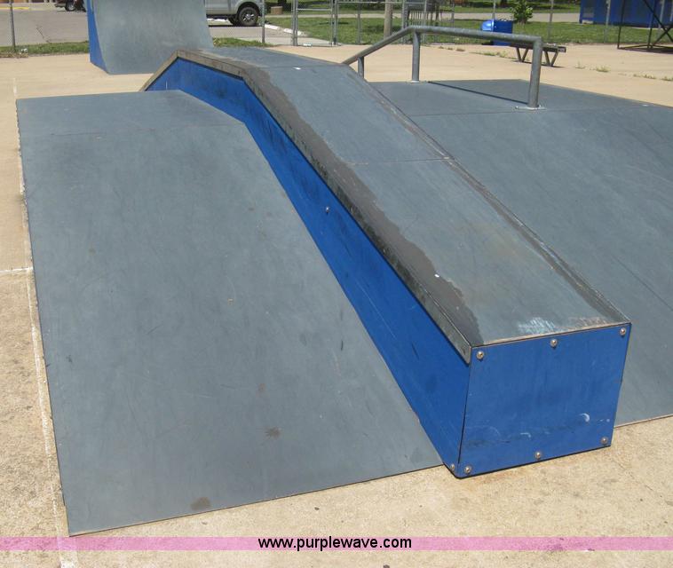 image for item AS9147 Shop built skate park ramp and skate features