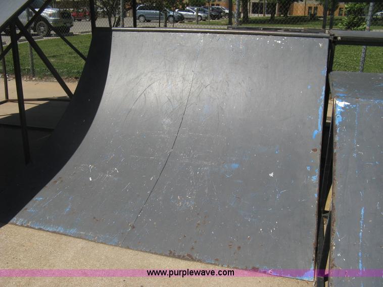 image for item AS9147 Shop built skate park ramp and skate features