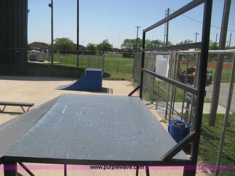 image for item AS9147 Shop built skate park ramp and skate features