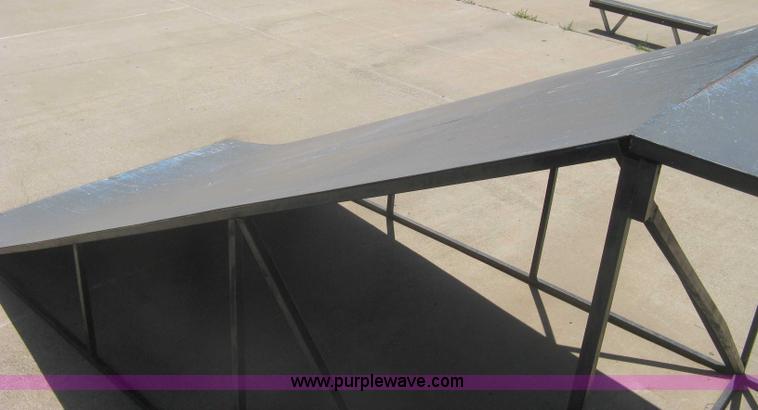 image for item AS9147 Shop built skate park ramp and skate features