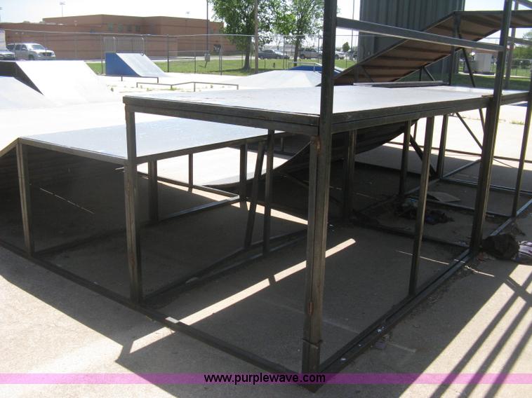 image for item AS9147 Shop built skate park ramp and skate features